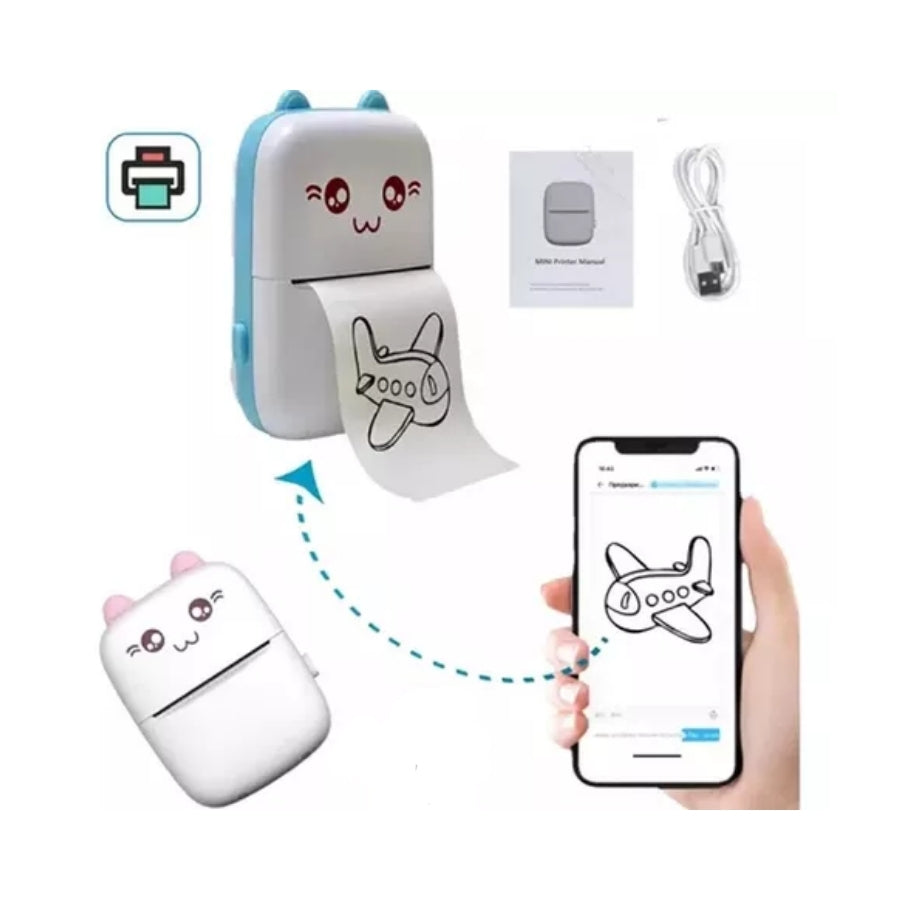 🖨️ Mini Impresora Térmica Portátil - ¡Imprime tus ideas en segundos! ✨